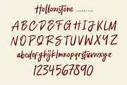 Hollowstone - Brush Font, a Script Font by Alpaprana (Thumbnail 8 of 10)