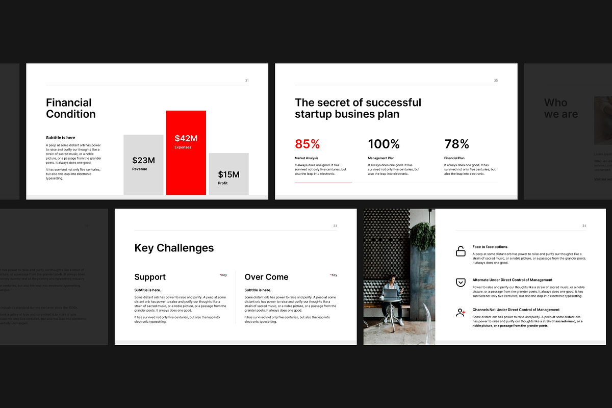 MNML - BUSINESS PLAN Template, a Presentation Template by MNML Agency (Photo 16 of 73)