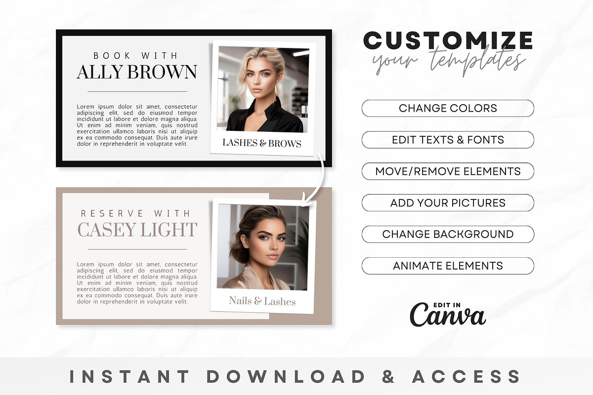 Lash Tech Acuity Scheduling • Canva, a Websites & App Template by OniriqveDesigns (Photo 4 of 8)