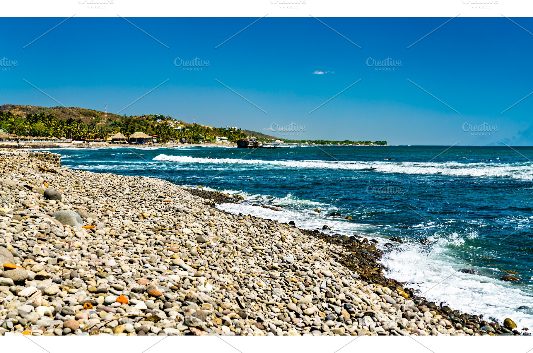 El Tunco Beach in El Salvador, a Nature Photo by Leonid Andronov