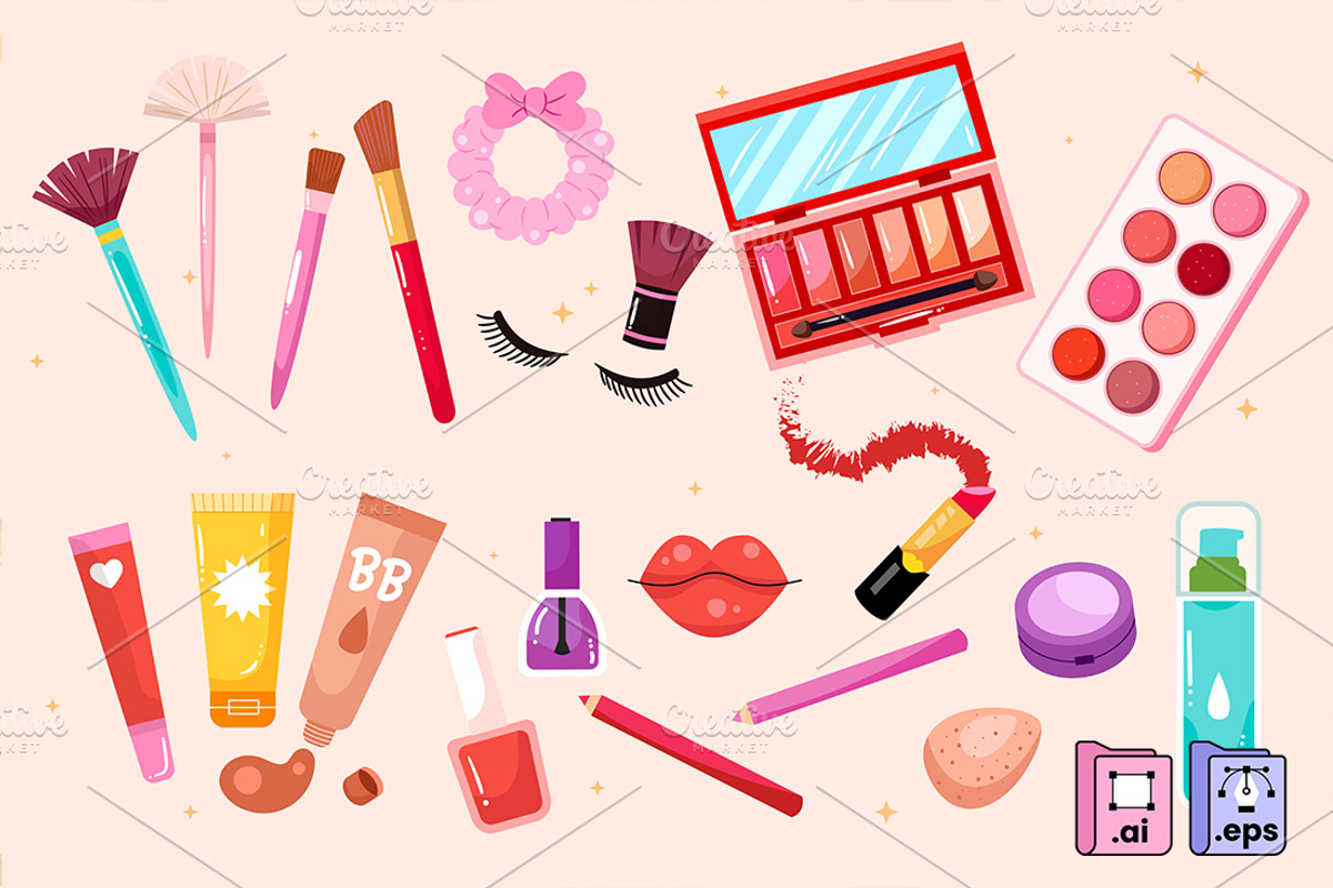 Cosmetic Beauty Set, an Object Graphic by MISS CHATZ (Photo 3 of 3)