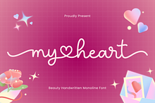 My Heart - Valentine Font