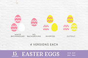 Easter Eggs clipart svg eps dxf png, an Illustration by Peachycottoncandy (Thumbnail 2 of 2)
