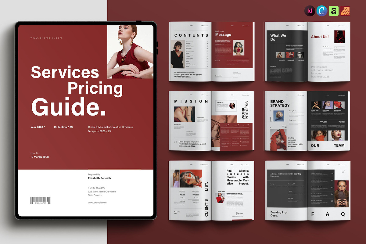 Services and Pricing Guide Template, a Brochure Template by NorthPeak (Photo 1 of 12)