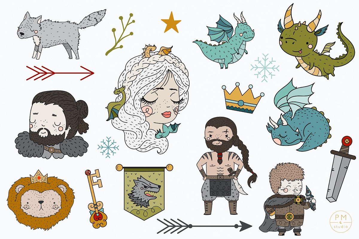 Fantasy Thrones: A Colorful Collecti, a Graphic by PetiteMarket (Photo 3 of 4)