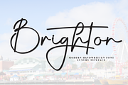 Brighton | Script Font, a Handwritten Font by Scratchones (Thumbnail 1 of 9)