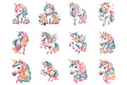 Unicorn Clipart, a Graphic by CitraGraphics (Thumbnail 5 of 5)