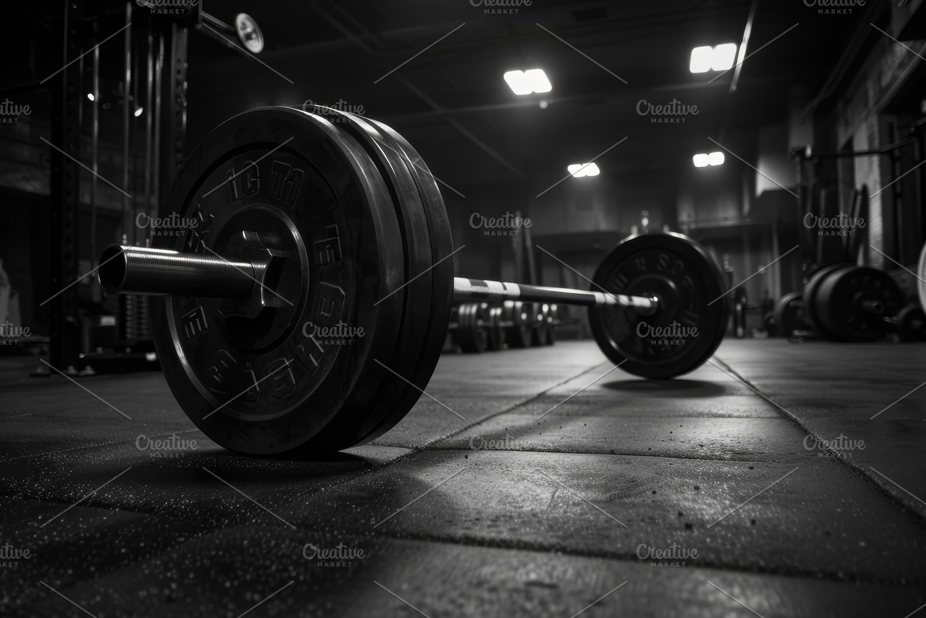 Black and white image of a barbell i, a Photo by Iftikhar Alam