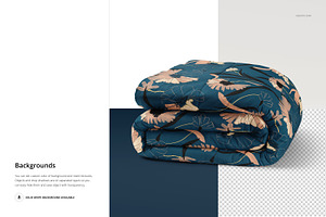 Microfiber Comforter Mockup Set