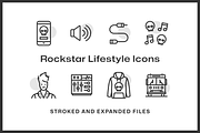 36 Rockstar Lifestyle Icons, an Outline Icon by Furnace (Thumbnail 4 of 4)