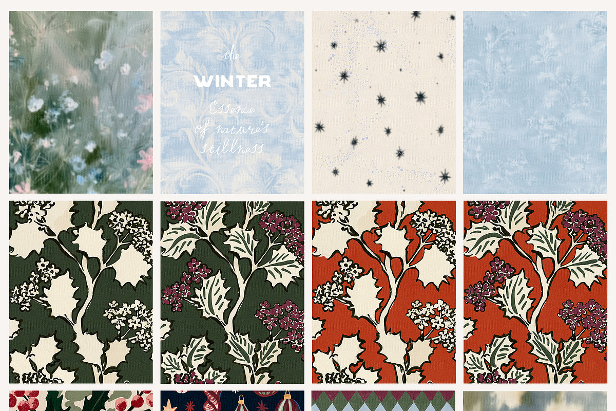 Hand-Painted Winter Backgrounds, a Background Graphic by Lana Elanor (Photo 10 of 16)