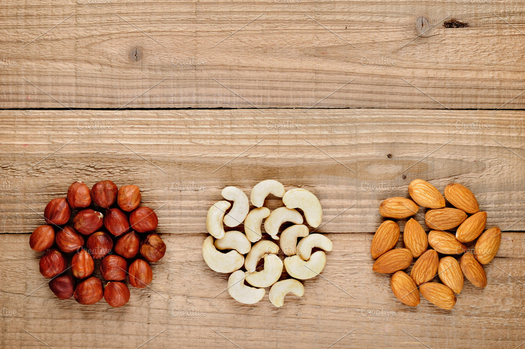 Hazelnuts Almonds And Cashew Nuts Containing Almonds Hazelnuts And Filberts
