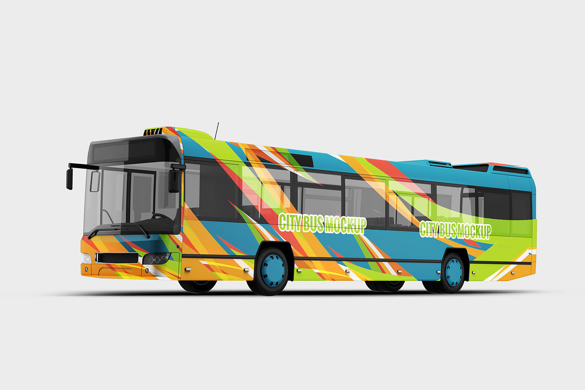 City Bus Mock-Up, a Product Mockup by Xtrahive