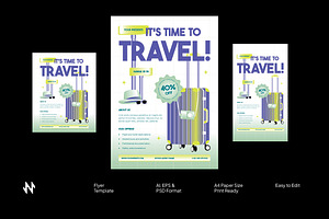 Simple Travel Agency Flyer, a Flyer Template by Neermana