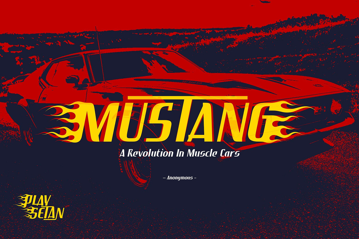 Play Setan Typeface, a Sans Serif Font by alit design (Photo 11 of 15)