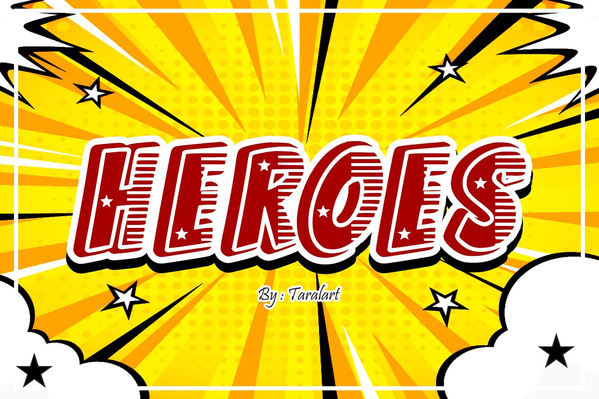 Heroes - Comic Action Font, a Sans Serif Font by KiddoGlyphs Studio (Photo 1 of 5)