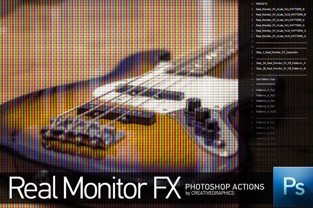Real Monitor FX Photoshop Action, an Action Add-On by Creative Graphics (Photo 3 of 4)