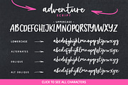 Adventure Script + Extras, a Handwritten Font by supfonts (Thumbnail 4 of 6)