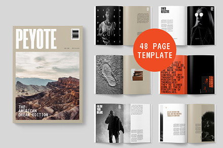 PEYOTE MAGAZINE TEMPLATE, a Magazine Template by MashMish Studio