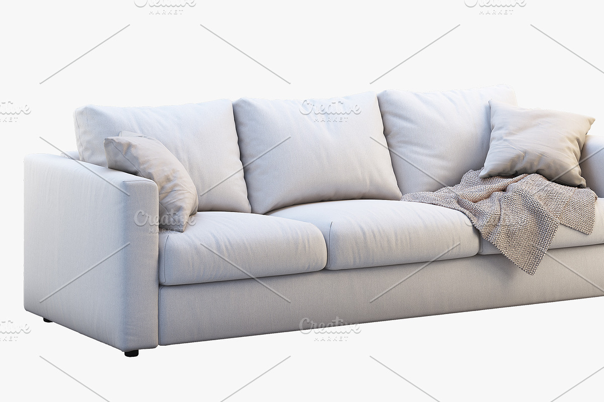 Three-seat sofa (2 options) 3D model, a Furniture 3D Model by 3dmitruk (Photo 8 of 16)