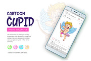 Cute cartoon cupid., an Animal Illustration by KENO Mascots (Thumbnail 6 of 9)
