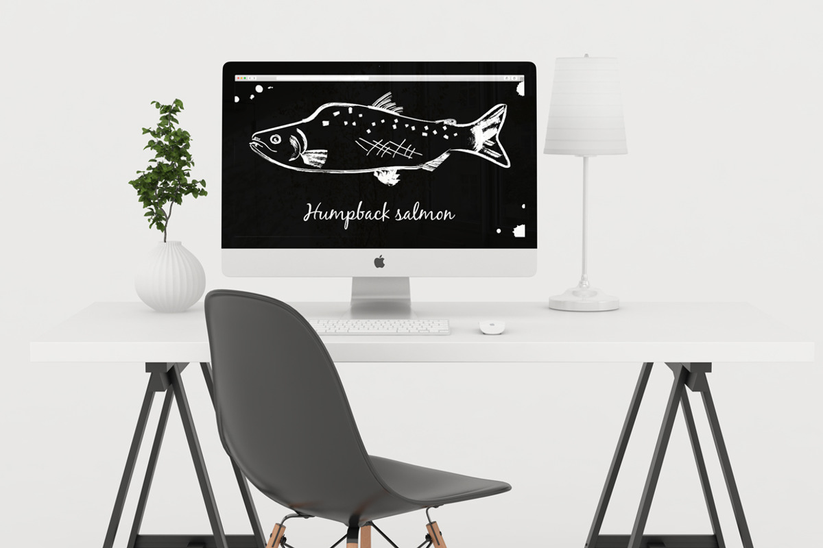 30 sketches with fishes and sea food, a Food Illustration by Anna Violet (Photo 4 of 6)