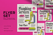 Colorful Y2K Plumbing Service Flyer, a Flyer Template by graphicook (Thumbnail 2 of 4)