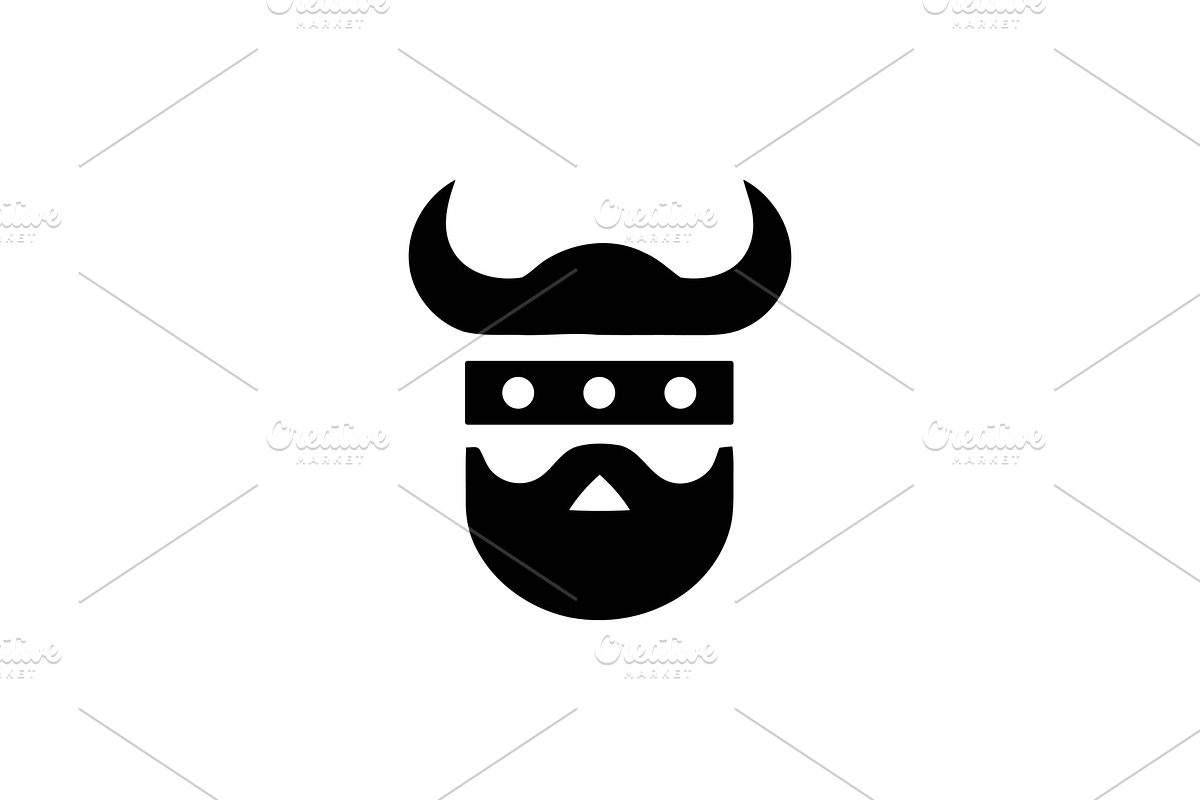 Viking Logo Vector Nordic Warrior, a Branding & Logo Template by Vectorium Studio (Photo 1 of 2)