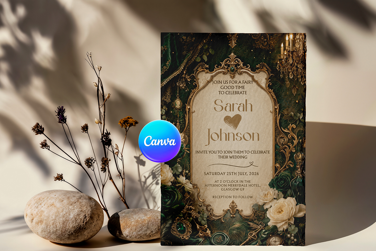 Luxury Wedding Invitation Template, an Invitation Template by InvitingStorys (Photo 2 of 12)
