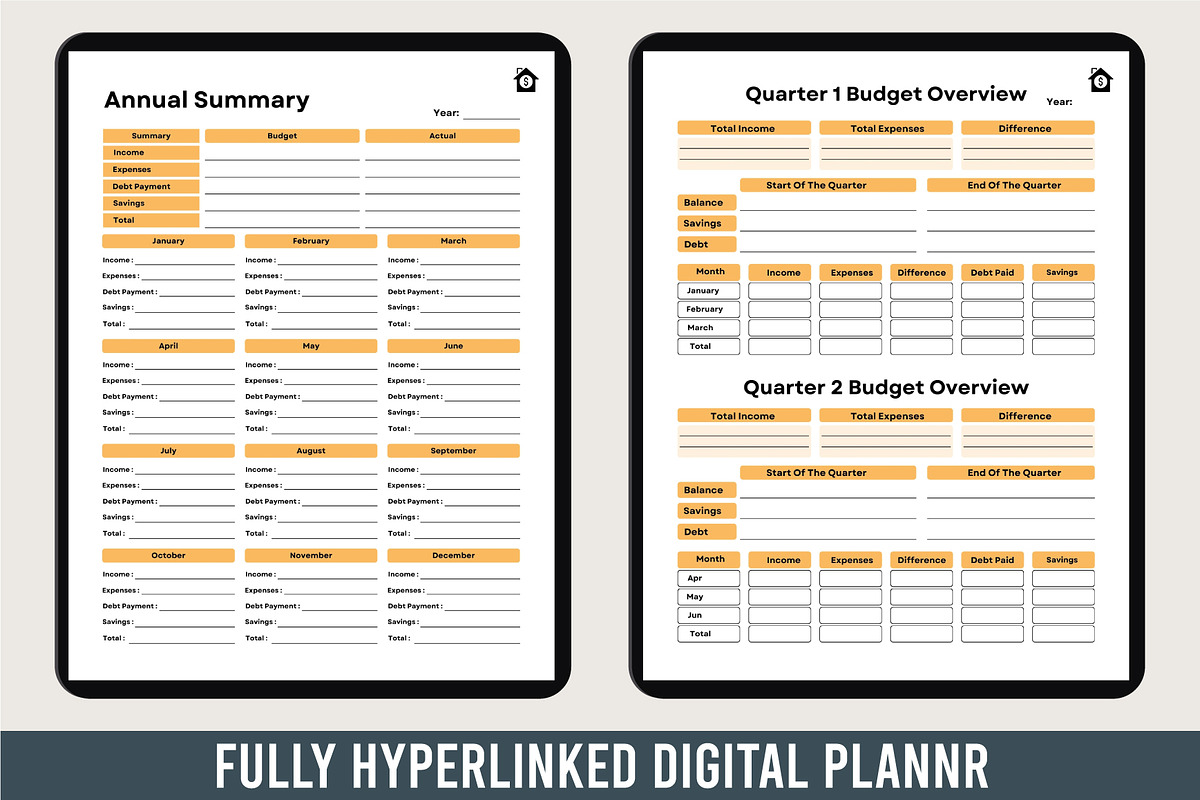 2025 Digital Finance Planner, a Stationery Template by Designmela01 (Photo 5 of 6)