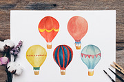 Hot Air Balloon Wall Art Bundle, an Illustration by artemyst (Thumbnail 3 of 6)