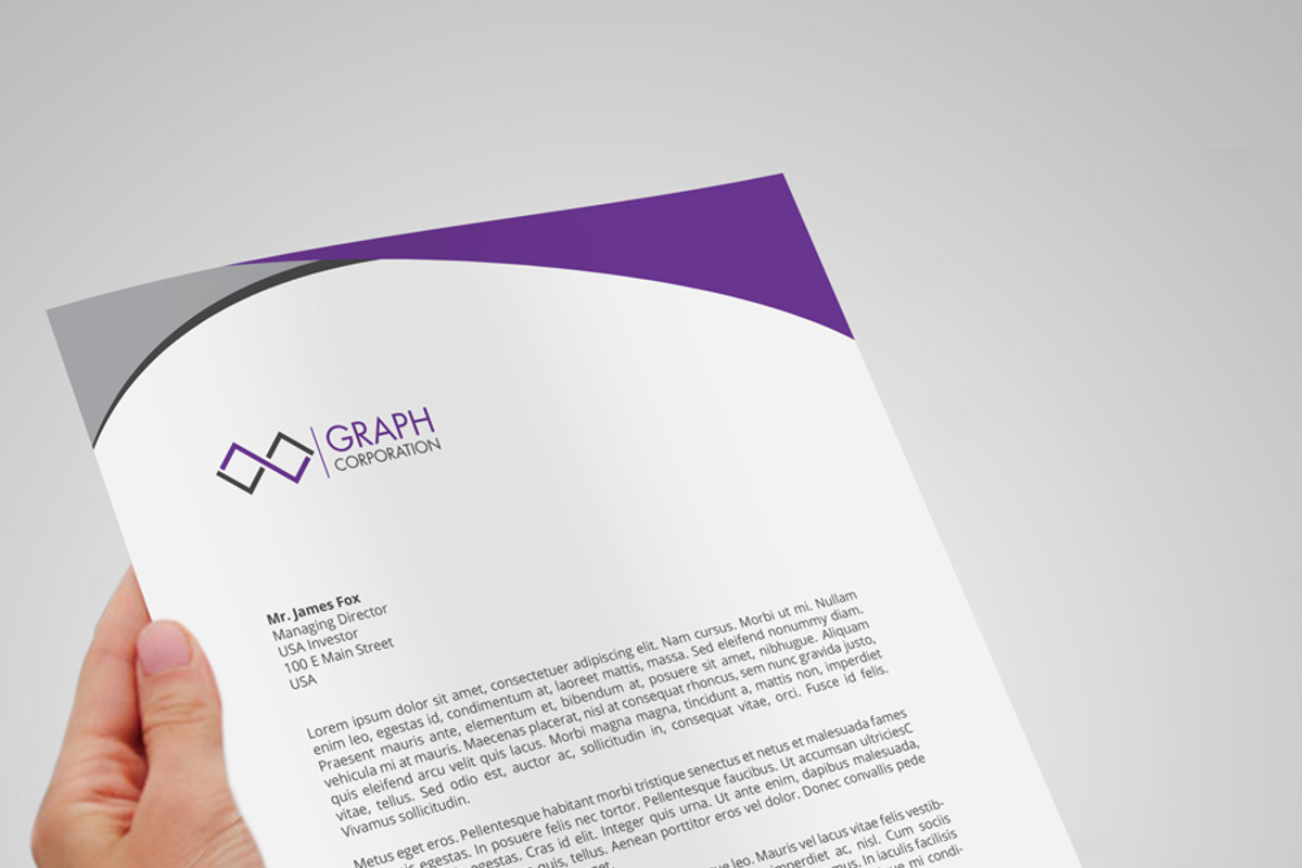 Letterhead, a Stationery Template by asimalikhan555 (Photo 4 of 6)