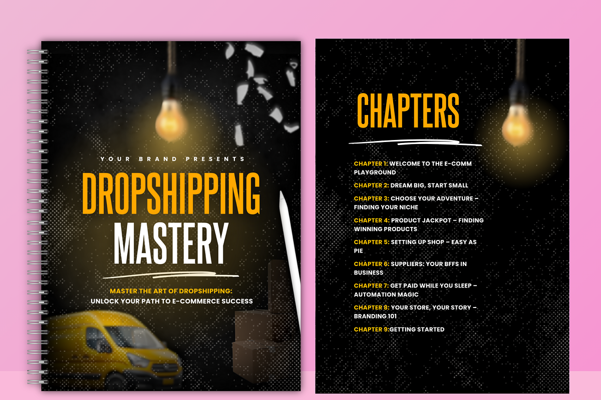 PLR Dropshipping E Book Template MRR, a Marketing Template by Lux Logo Studios (Photo 4 of 5)