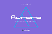 Aurora Display Font, a Font by alpercakici (Thumbnail 9 of 9)