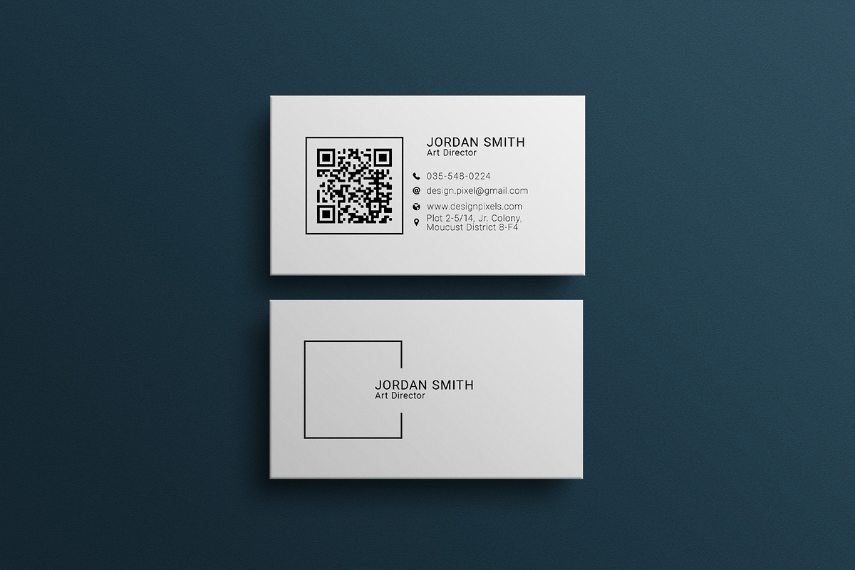 Simple Minimal Business Card, a Business Card Template by Saman Osama (Photo 4 of 5)