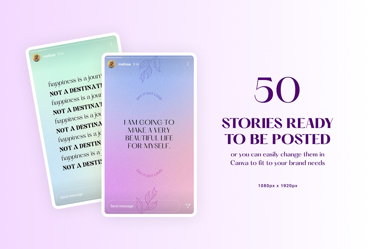 Canva Instagram story quotes, a Social Media Template by Alice Store (Photo 4 of 7)