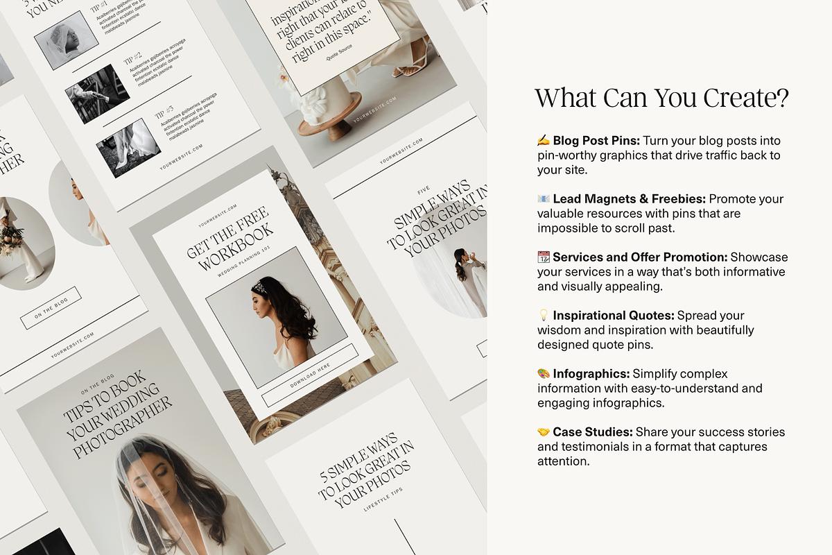 Luxury Canva Pinterest Templates, a Marketing Template by Glo Design Studio (Photo 6 of 10)