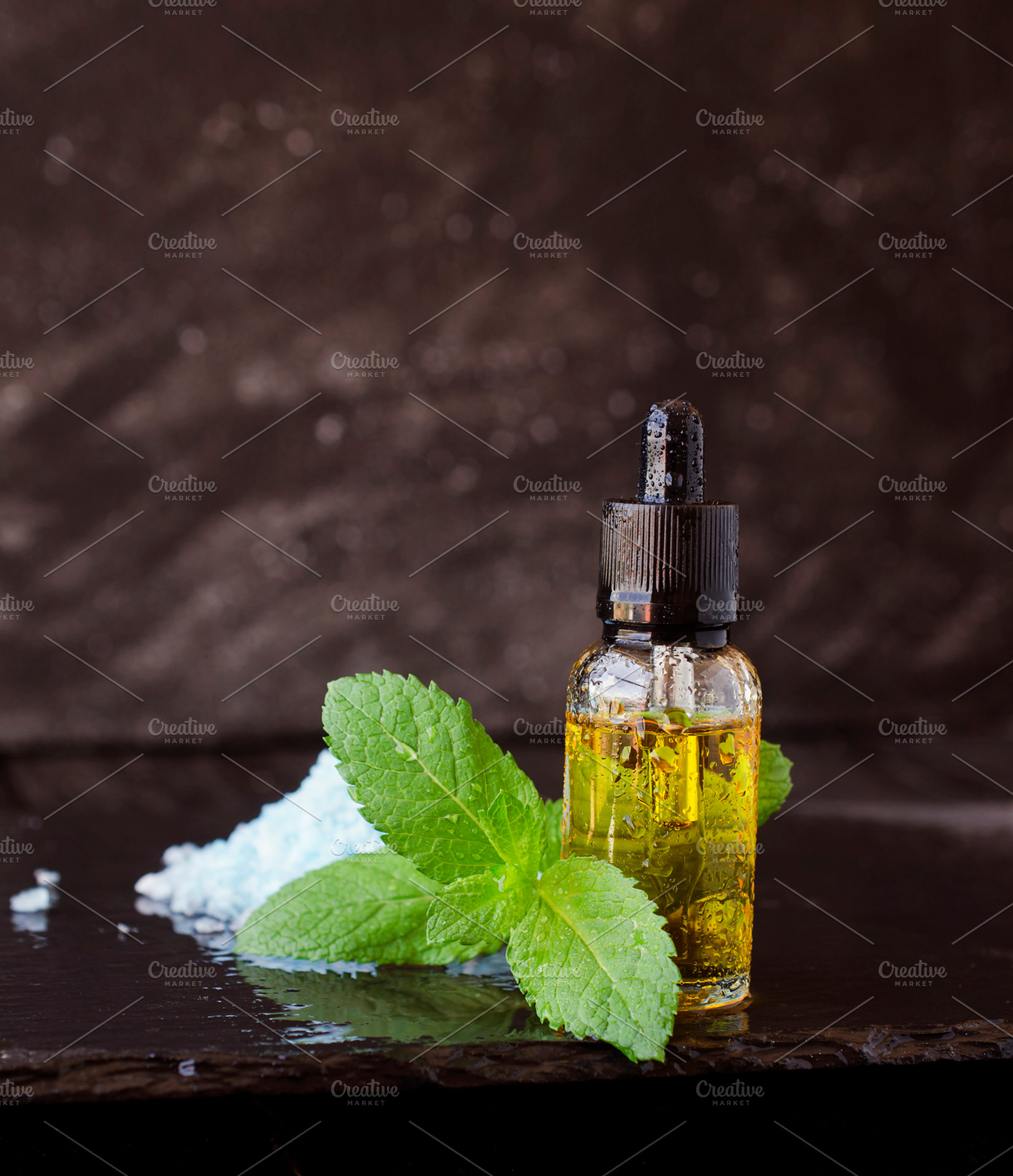 Jar of menthol oil selective focus space for text featuring essential, oil, a Beauty & Fashion Photo by Wild Drago Shop