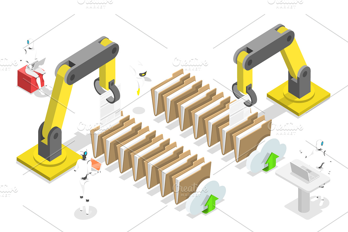 Digitalization Set 01, a Technology Illustration by AndriiStore (Photo 6 of 11)