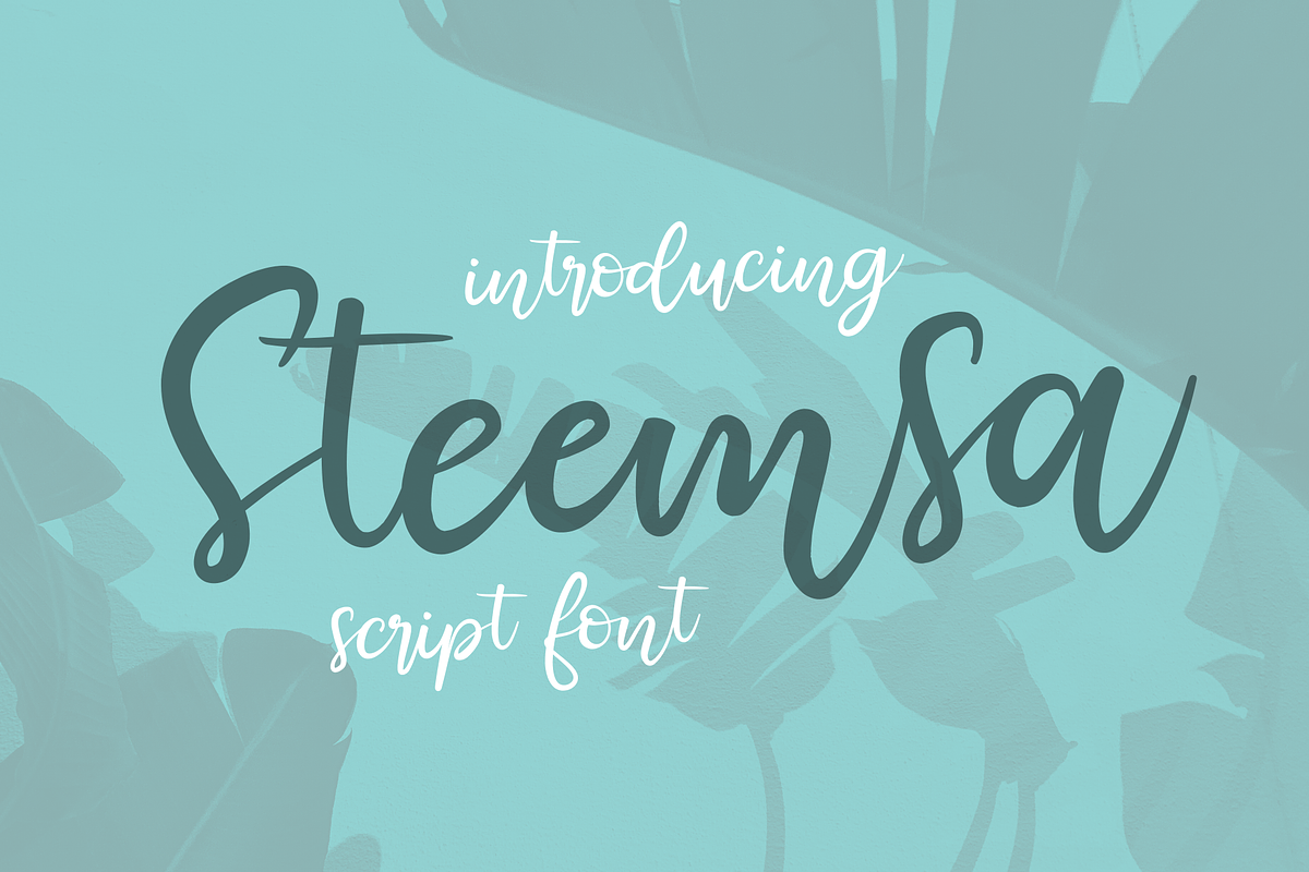 Steemsa | Funny Script Font, a Script Font by windestrian (Photo 1 of 6)