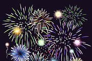 Animation of firework effect, a Background Graphic by Microvector (Thumbnail 2 of 2)