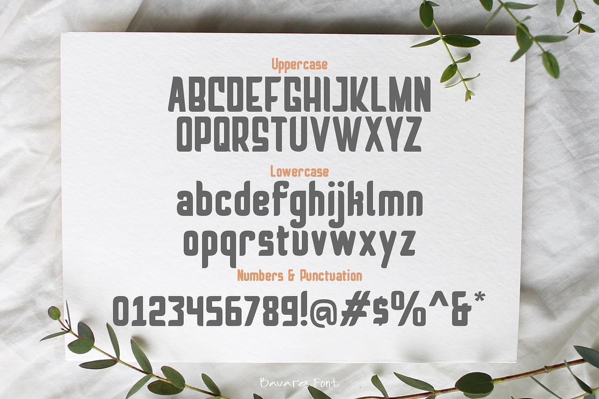 Bavares Font Duo, a Font by madeDeduk (Photo 5 of 10)