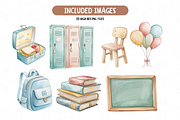 Cute School Supplies PNG, an Illustration by TatiMockup (Thumbnail 4 of 5)