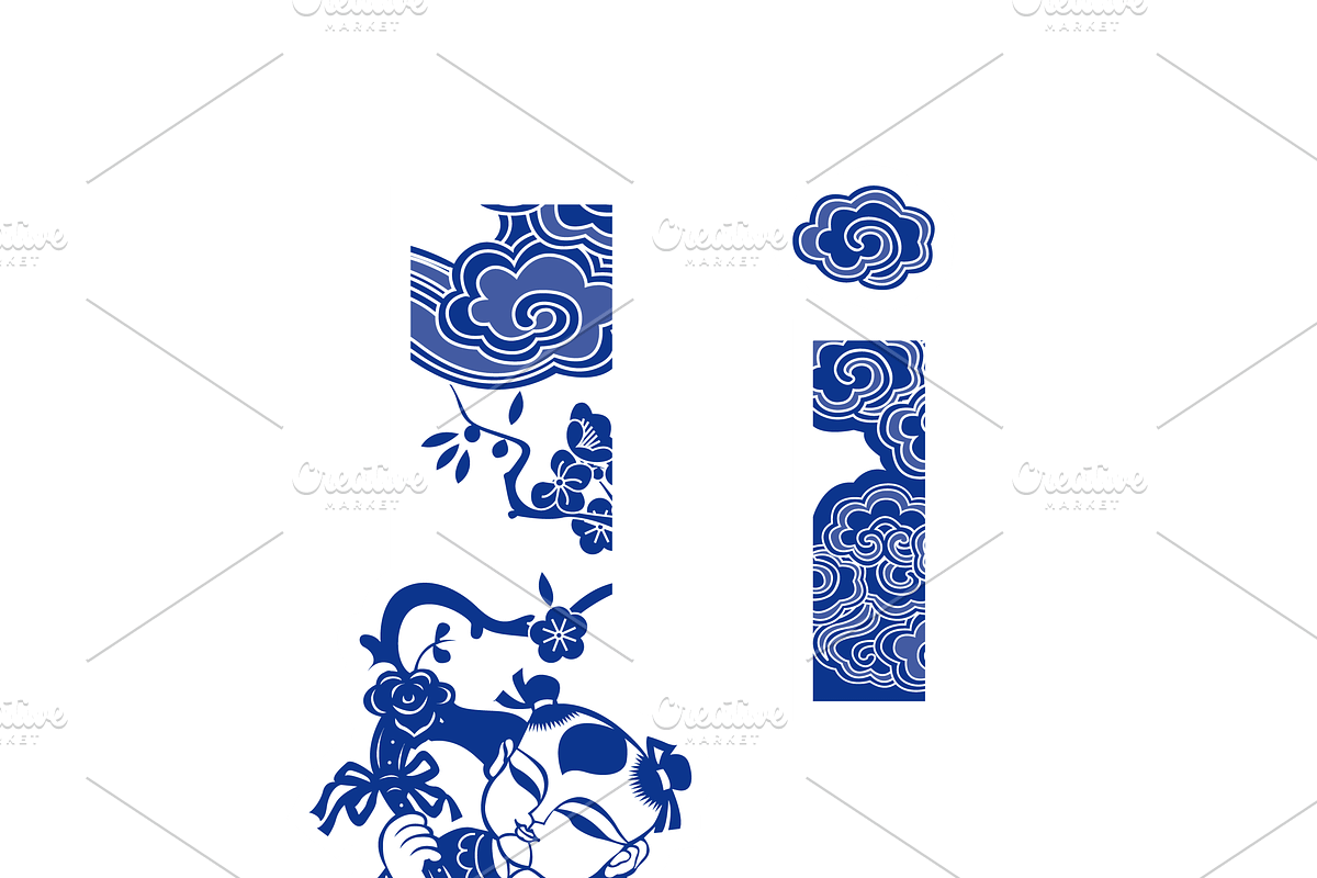 Letter A-Z Chinese style, a Symbol Font by PonDeArt (Photo 10 of 27)