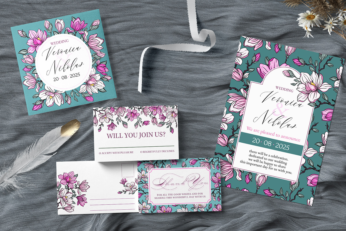 SPRING MAGNOLIA | Wedding Stationery, a Merchandise Mockup by Samson FM (Photo 8 of 8)