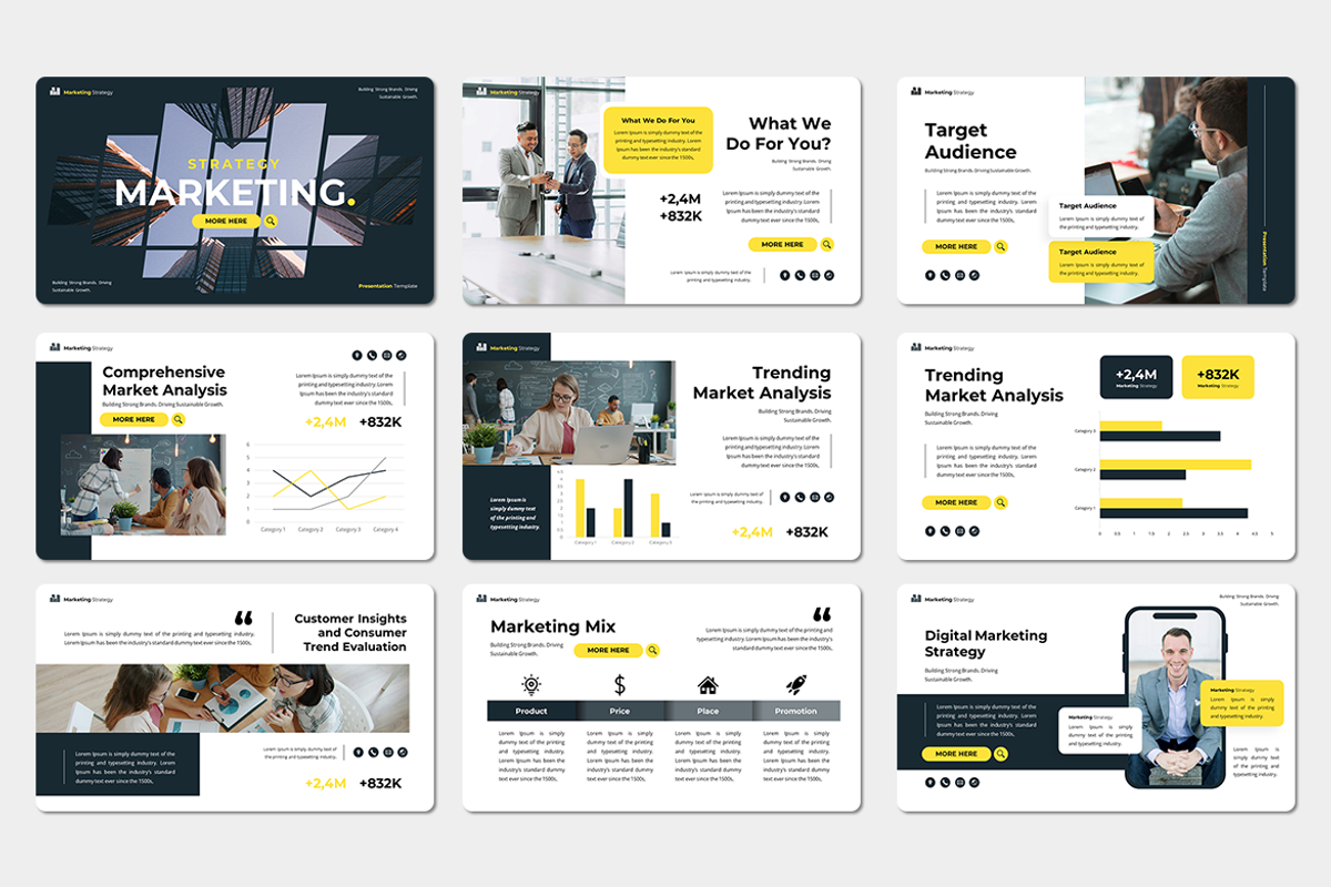 Marketing Strategy - PowerPoint, a Presentation Template by QR Design Studio (Photo 2 of 3)