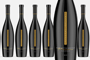 Red Wine Bottle Mockup, a Packaging Mockup by Graxaim Mock-up (Thumbnail 3 of 6)