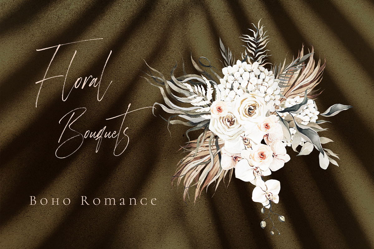 FLORENCE- Boho watercolor collection, a Texture Illustration by Natalia Tugova (Photo 6 of 12)