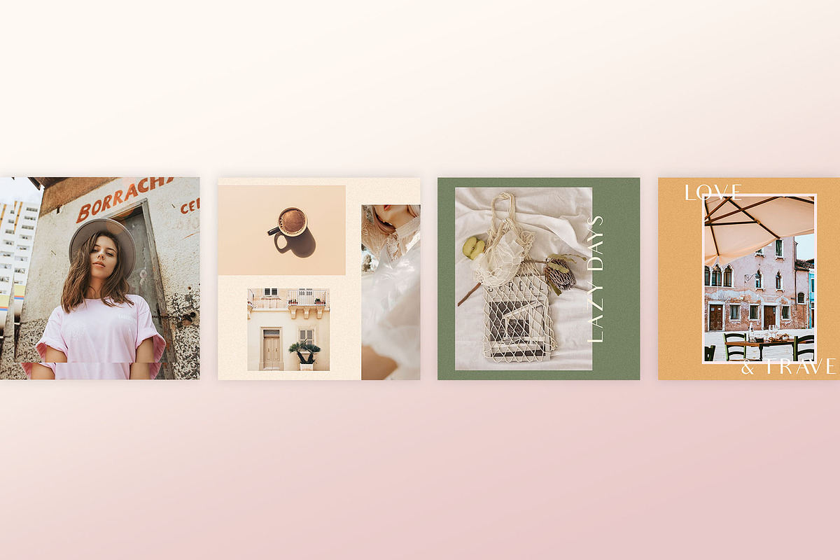 Chic Instagram Grid Post Templates, a Social Media Template by Karissa Macapagal (Photo 8 of 11)