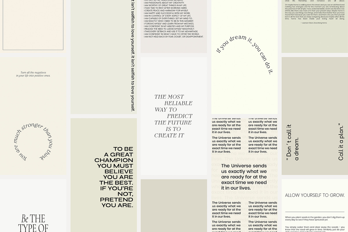 Instagram Quotes Posts Stories PS, a Social Media Template by Love Radiation Studio (Photo 14 of 19)